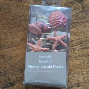 HomeTrends Beachy Shell Shower Curtain Hooks Set